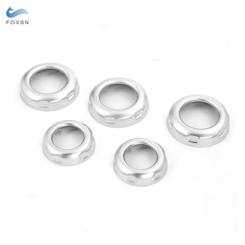 ABS Chrome For Land Rover Discovery 4 LR4 Range Rover Sport Freelander 2 Air Condition Volume Knob Ring Stickers Car Accessories