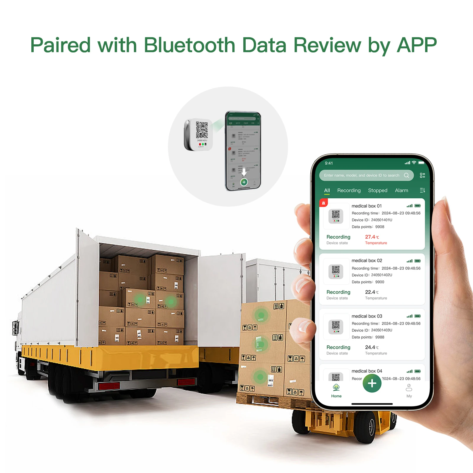 3PCS ワークショップ IBeacon BT06 温度と湿度データロガー