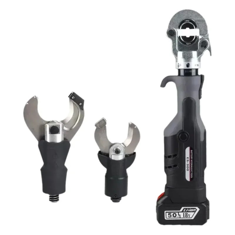 ES-300 Straight Handle Electric Hydraulic Crimper for 10-300mm² Copper Aluminum Terminals with Fast Crimping & 360° Rotation