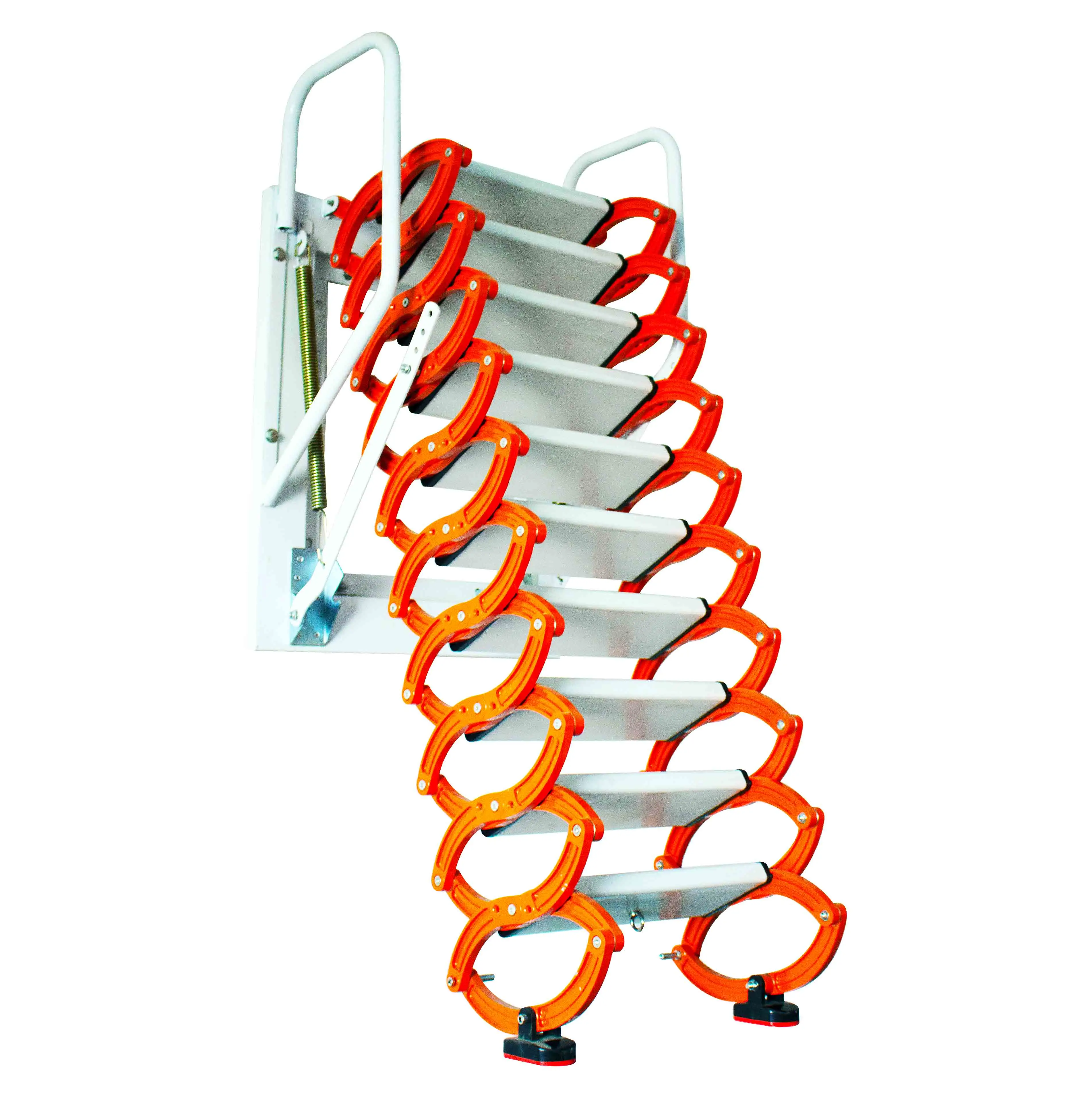 

Retractable Scissor Step Ladder for Roof Wall Hanging Foldable Stairs