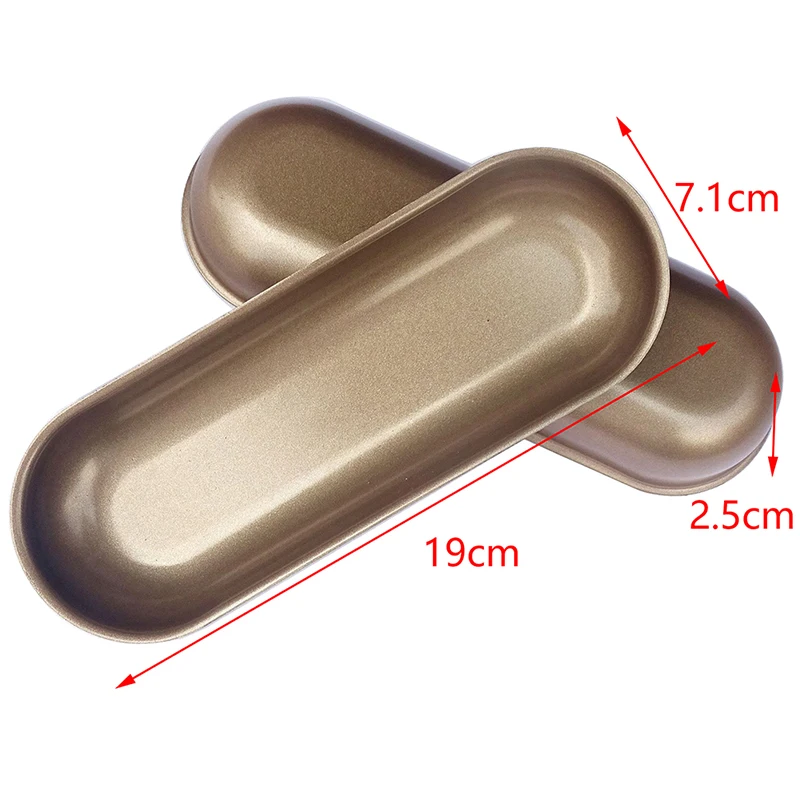 1Pc 7 Inch Hot Dog Schimmel Broodje Pan Hot Dog Brood Schimmel Non Stick Bakvormen Ovale Schimmel Keuken Koken accessoires Bakken Tools