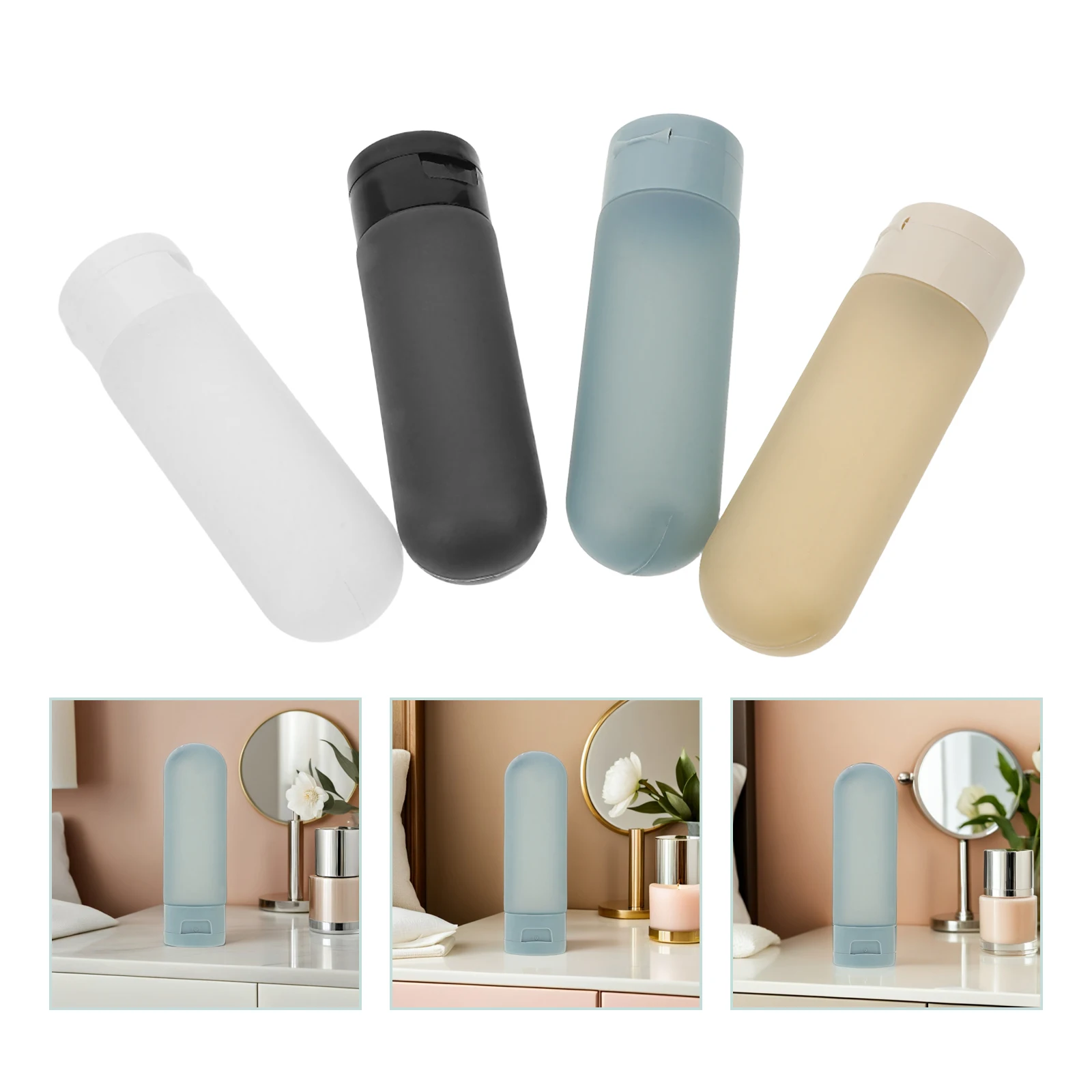 

12pcs Travel Toiletry Bottles Set 60Ml Leakproof Refillable Containers For Skincare Lotions Hand Creams Facial