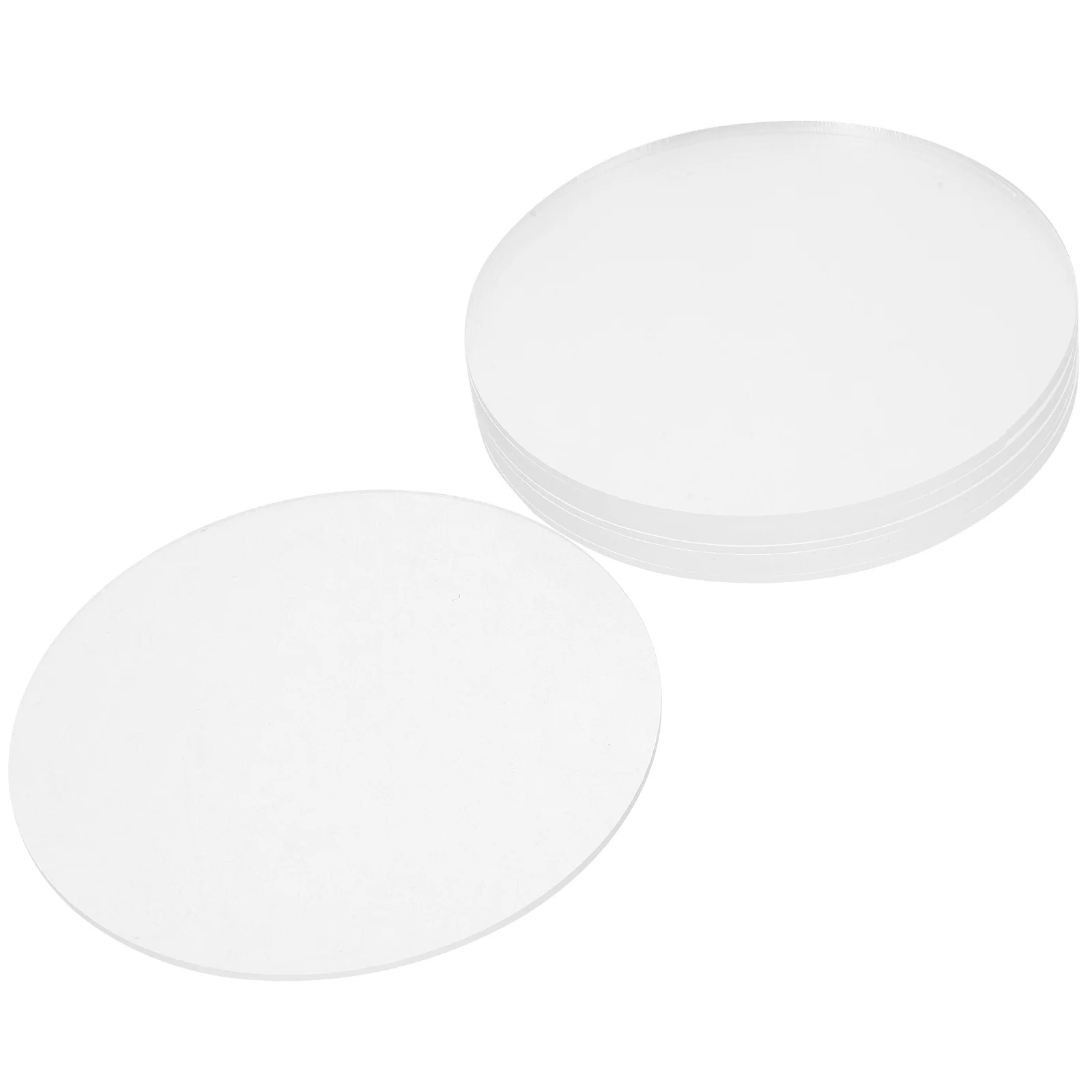 

10pcs Round Disc Gasket Clear Acrylic Craft Sheets For Diy Projects Table Protector Plastic Circles Handmade Supplies Teaching