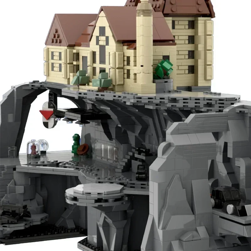 Films de chauve-souris populaires modèle Moc briques de construction Micro Batcave et Manor technologie blocs cadeaux jouets de noël bricolage ensembles assemblage