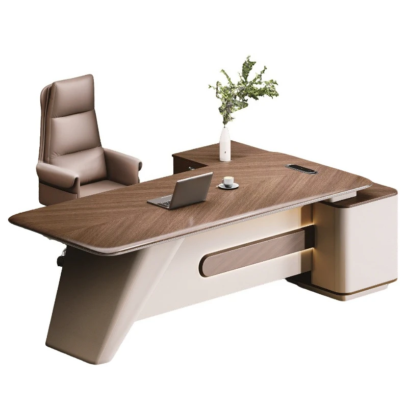 Boss table and chair combination simple modern manager table reception desk
