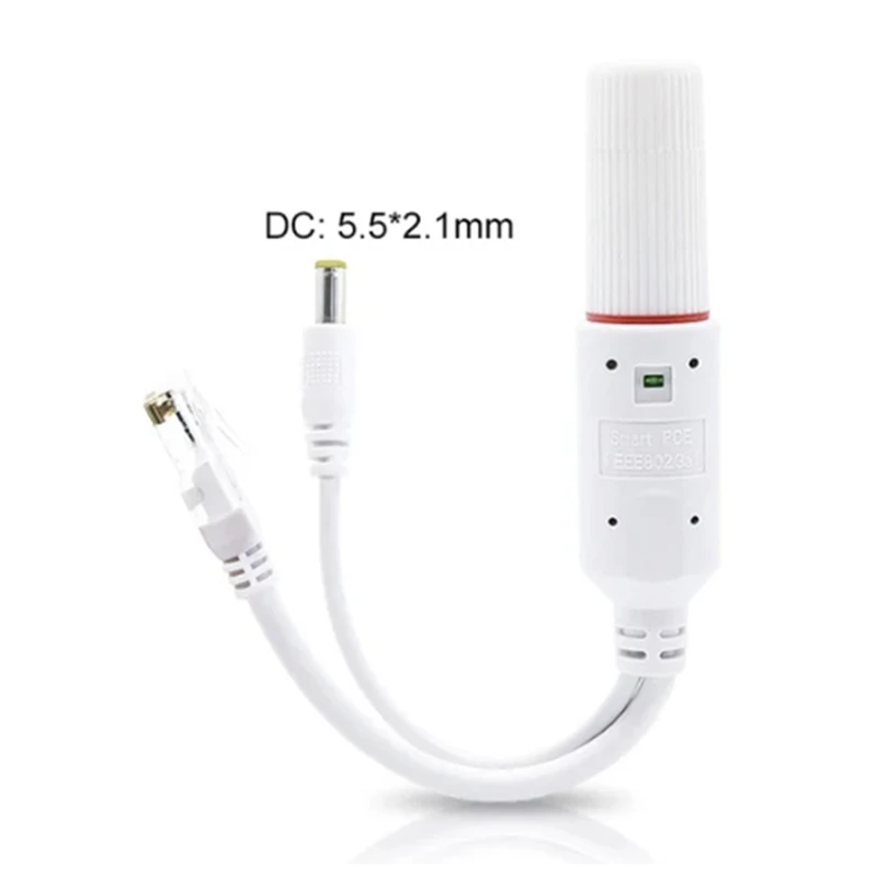 Waterproof 10/100Mbps Rj45 Port Poe Splitter IEEE802.3 Af Ethernet POE Adapter DC 12V Separator Input DC 24V Splitter