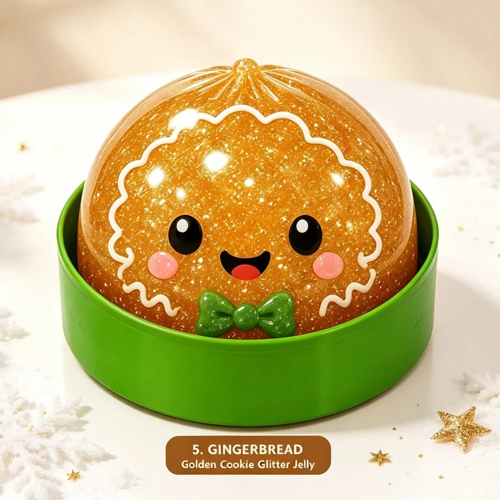 Niedliches Weihnachts-Bun-Squeeze-Stressabbau-Spielzeug, Quetschbares Bun-Spielzeug zum Stressabbau, Büro-Greifspielzeug, Geschenk, Schreibtischdekoration – Detail 17