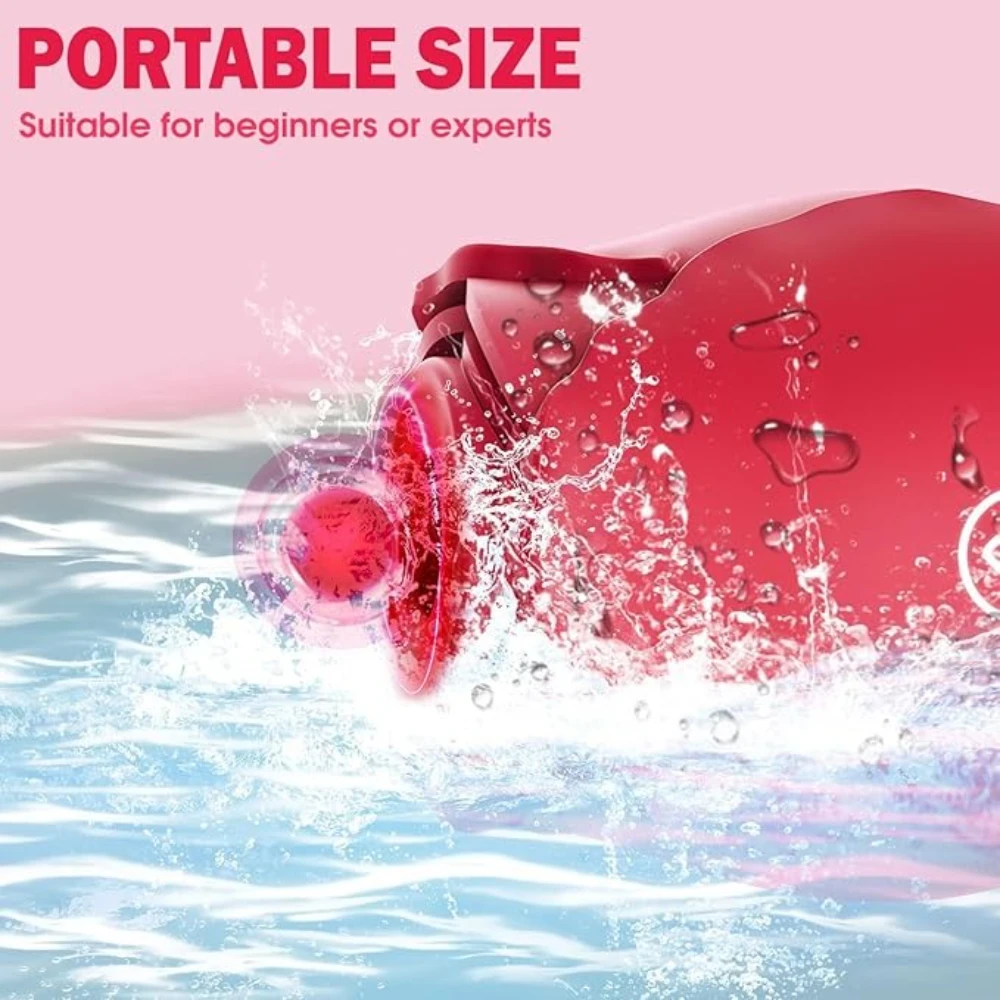 هزاز مص قوي للنساء محفز البظر الفراغي أنثى الفم الحلمة البظر مصاصة تهتز الكبار الجنس روز اللعب #5