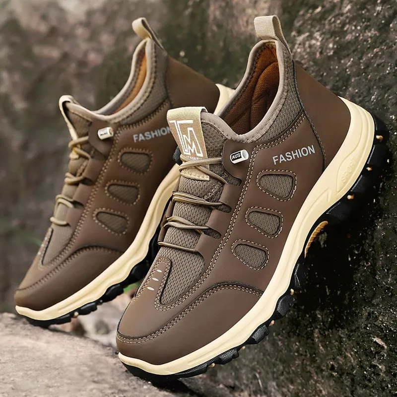 

Men's Outdoor Climbing Shoes Spring Cross-Border Sports Shoes Large Size Anti-Slip Travel Shoes Middle-Aged Dad Shoes