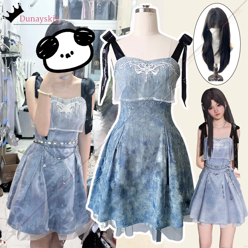 

Caleb Couple Suit Game Love And Deepspace Cosplay Costume One-piece Suspender Sexy Fairy Slim Dress Halloween Women's Outfits