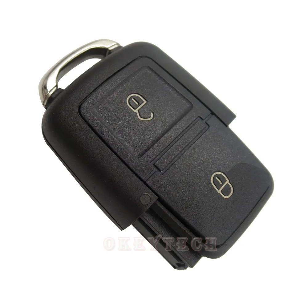 OkeyTech 2/3 Buttons Car Key Tail Replacement For VW Volkswagen Golf Skoda Passat QQ3 QQ6