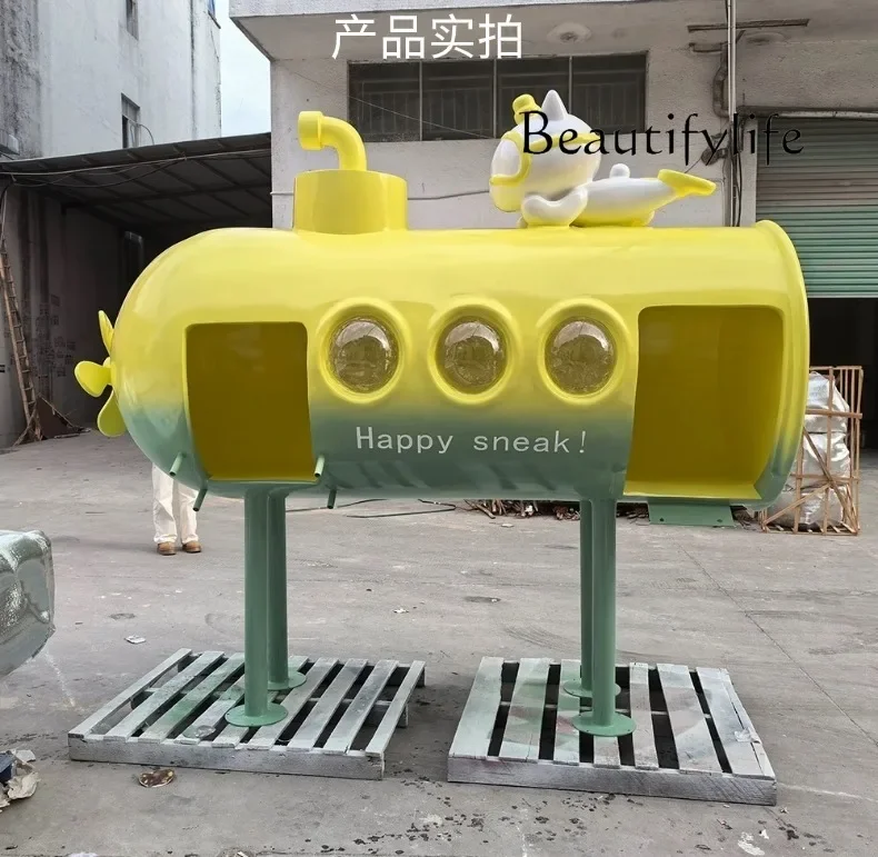mall park equipment scenic spot details consult customer service FRP slide sculpture custom amusement park shopping
