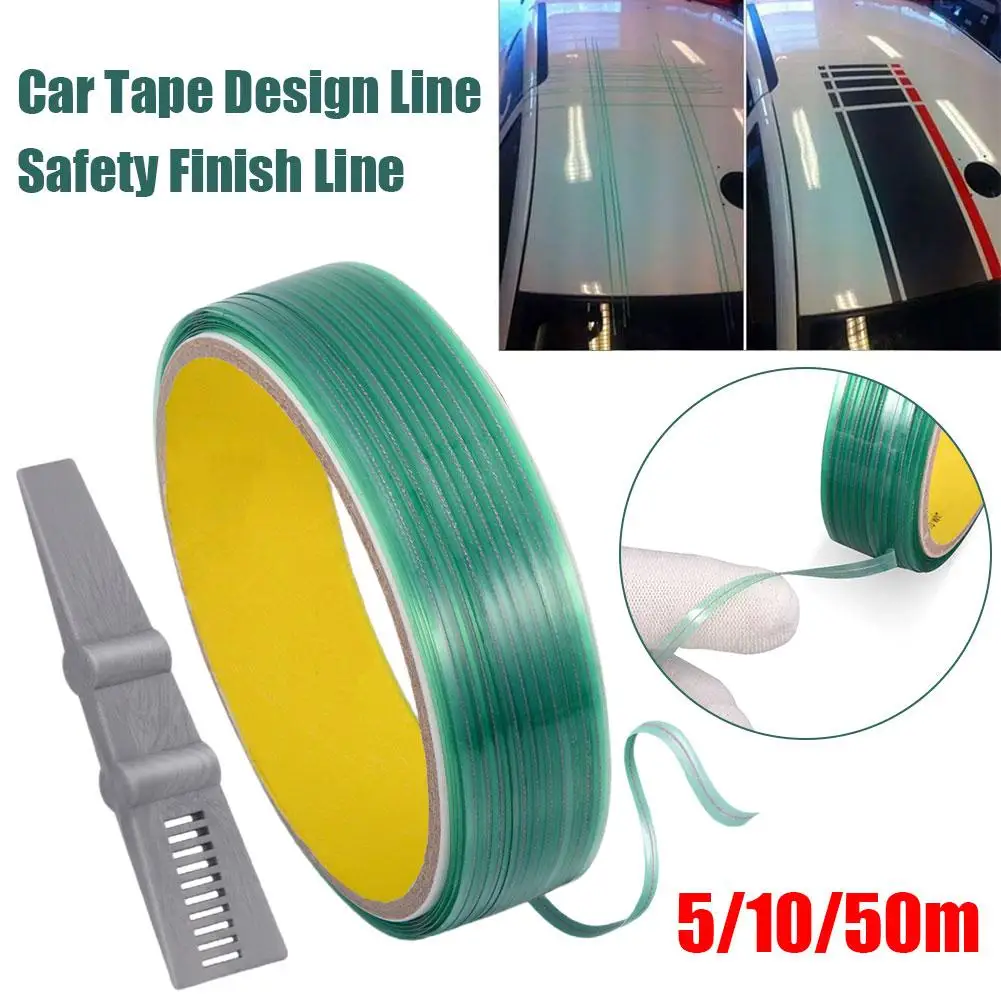 5/10/50M Vinyl Car Wrap Knifeless Tape Design Line Safe Finish Line Knifeless Tape For Car Vinyl Wrapping Film Cutting Tools