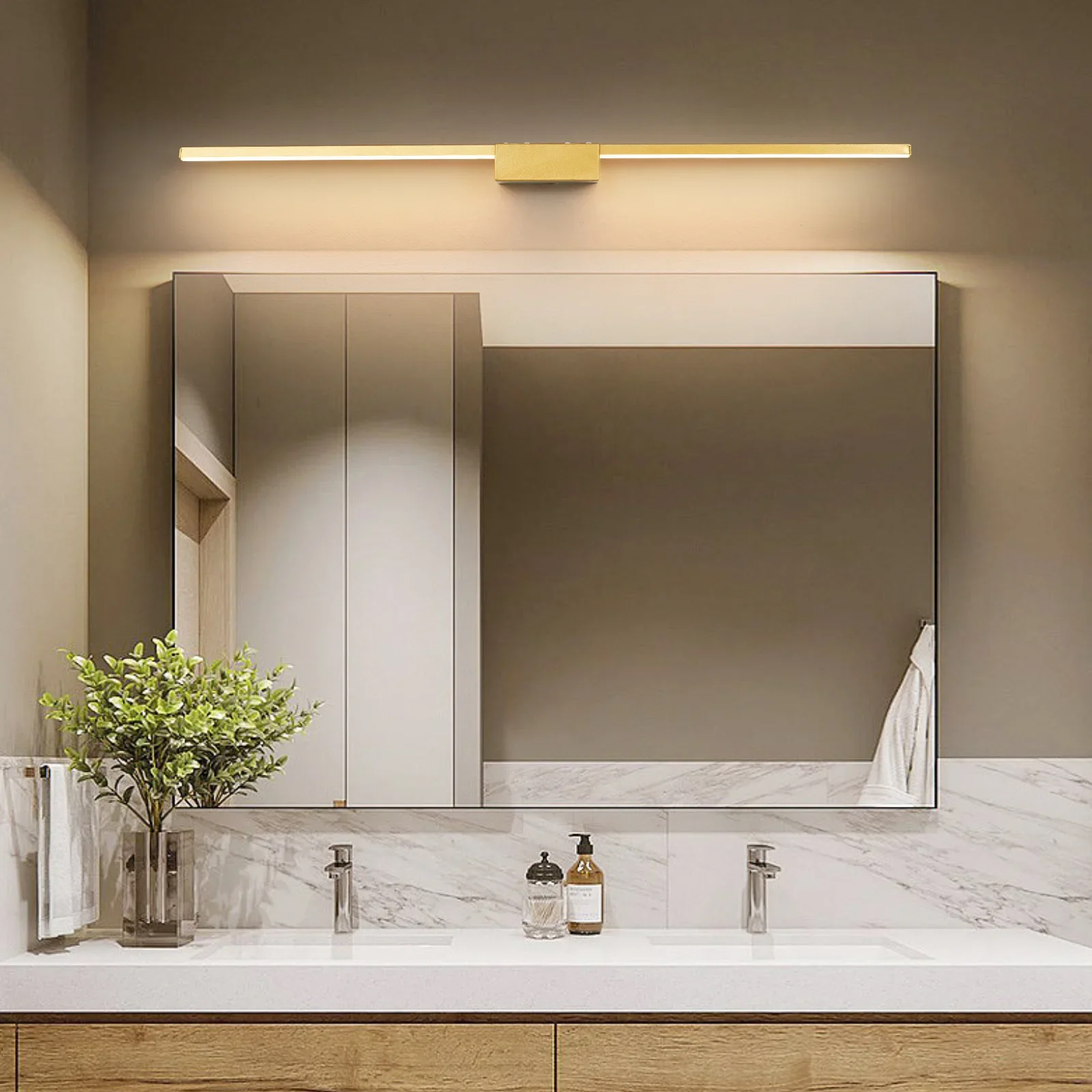 

New LED Bathroom Mirrior Light Modern Wall Lamp 19W-27W L70 90 110cm AC85V-265V Wall Mounted Vanity Light