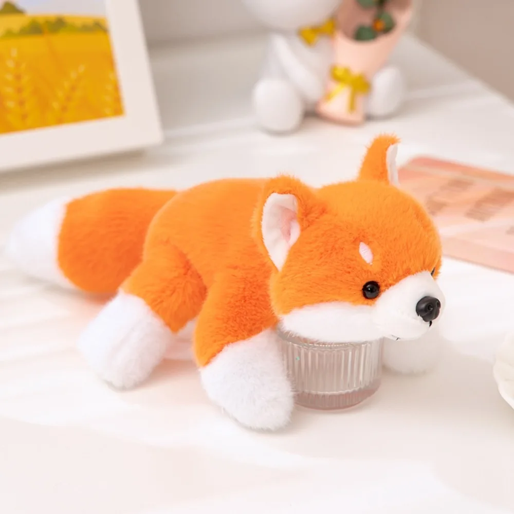 Comforting Sloth Husky Lying Animal Table Ornament Soft Pillow Raccoon Bear Pig Panda 18cm Stuffed Animal Home Decor