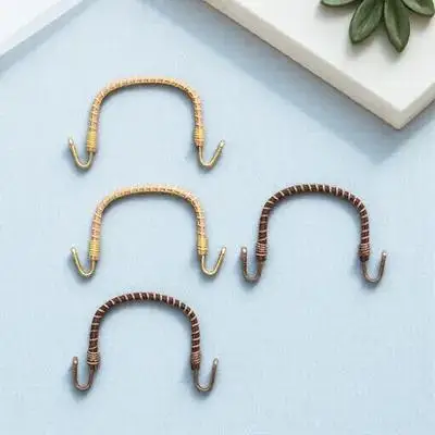 

4pcs Rattan Style Plastic Woven Replacement For Teapot Heat Resistant Easy Install Travel Home Gift Handles Decorative Handle