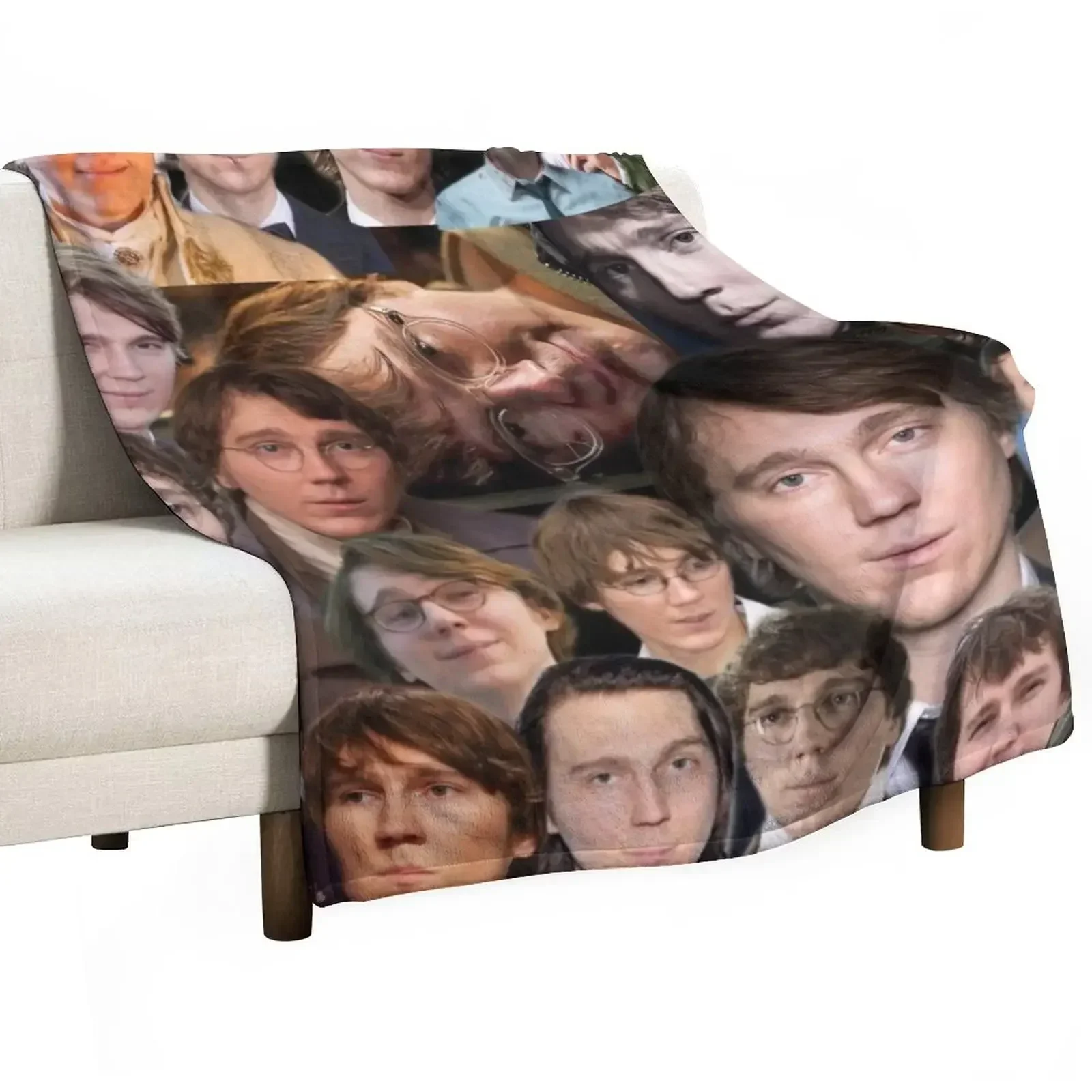 

paul dano - I love paul dano photo collage Throw Blanket Moving Personalized Gift decorative Luxury Blankets