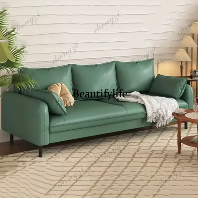 PPP Light French Retro Sofa Living Room Fabric Small Apartment Sofabedroom Straight Muebles Para Salas Modernos Home Furniture