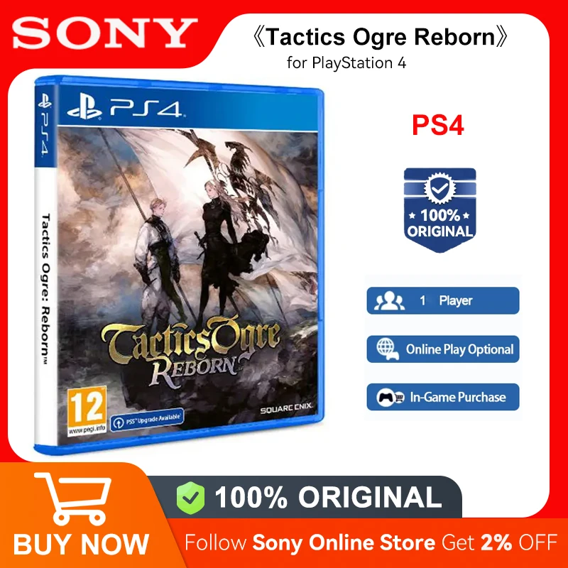 Игровые диски Sony PlayStation 4 Tactical Ogre Reborn PS4, игровые предложения для платформы PlayStation4 PS4 PlayStation5 PS5, игровые диски