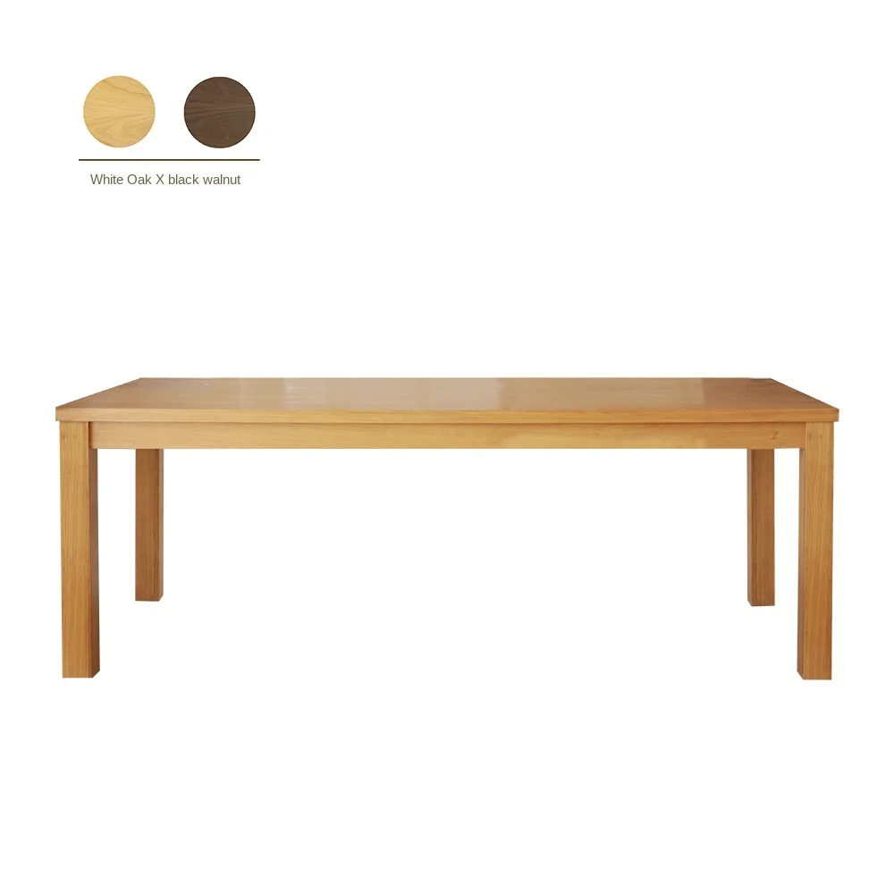 Small wooden table custom-made modern simple dining table household rectangular worktable Japanese long table