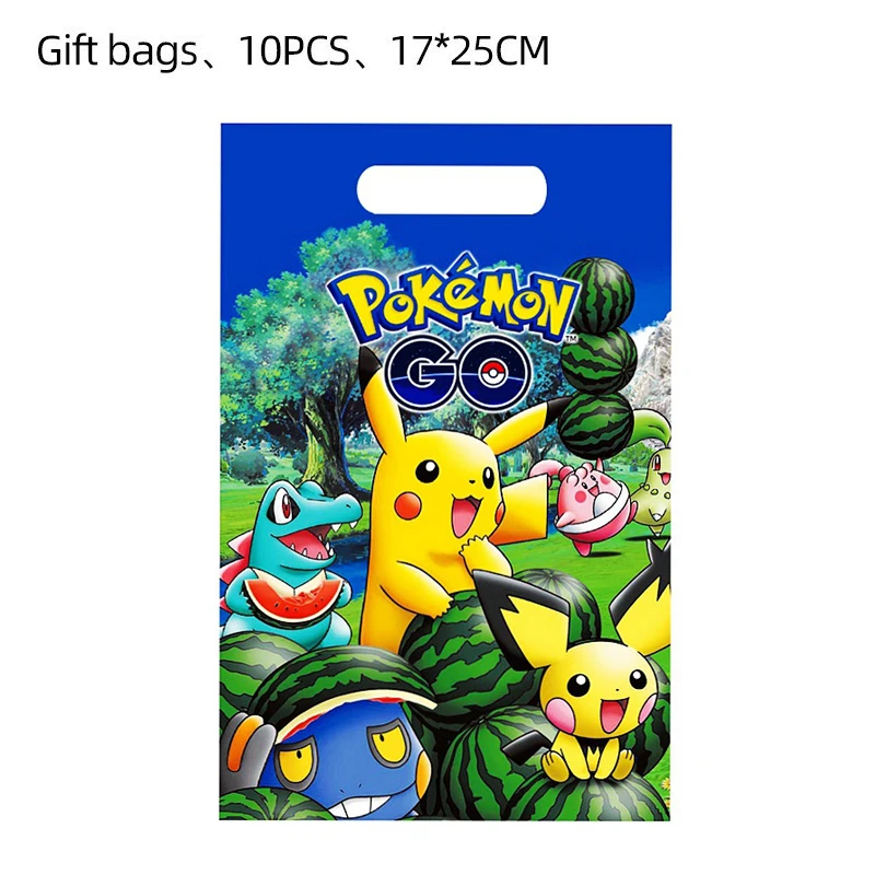 Pokemon decorazioni per feste di compleanno tovaglia stoviglie tazze piatti tovaglioli di carta sfondo Pikachu palloncini Banner regali per bambini