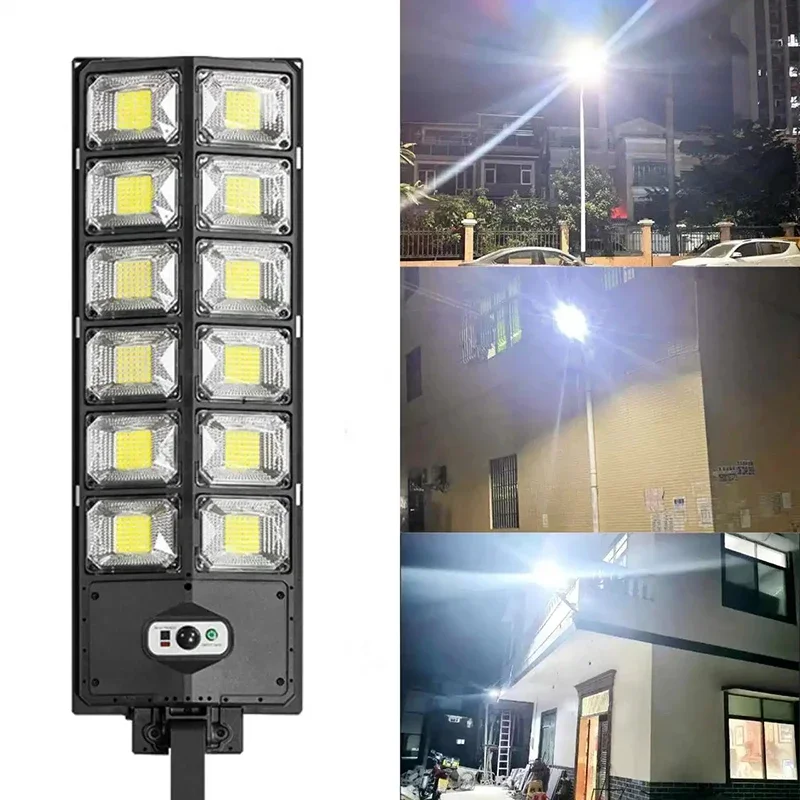 NEW Outdoor Solar LED Lights Waterproof 20000 Lm Super Bright Wall Lamp with Motion Sensor Remote Control Garden Street Light