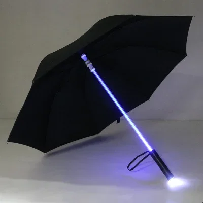 Perfect 27inch Creative Bang Luminous Umbrella LED Lighting Colorful Light Umbrella, Night Signal Umbrella, Stage Props