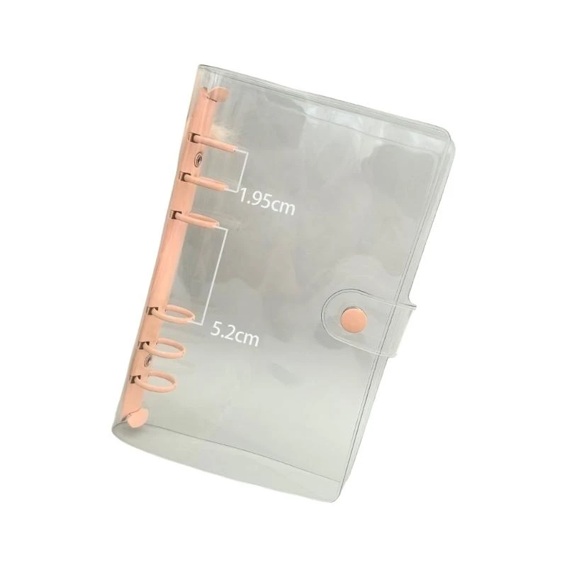6 Rings Planner Binder Clear Notebook Bolders Refillable Binder Bonder Binder
