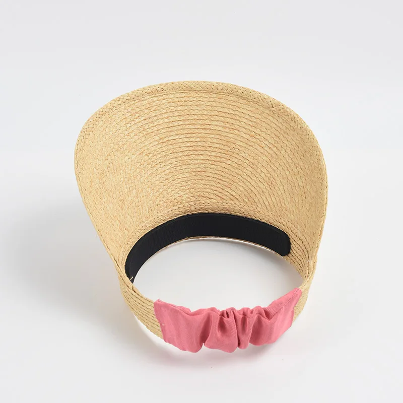 USPOP Korean Style Colorful Elastic Raffia Sun Hat for Women Spring/Summer  Sun Protection Cap