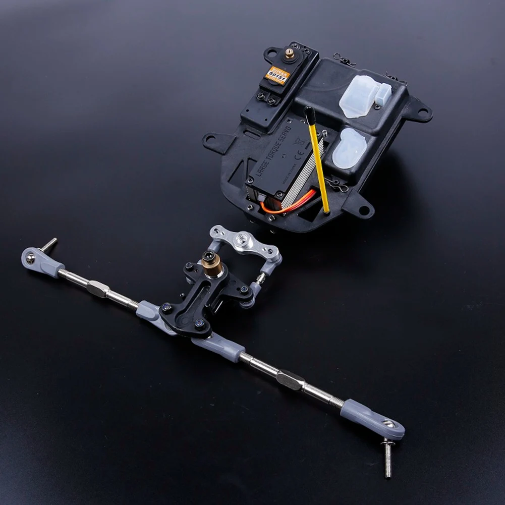 Aluminium Symmetrische Trun Symmetrische Stuurset Fit voor 1/5 HPI ROVAN KM BAJA 5B 5T 5SC King Motor