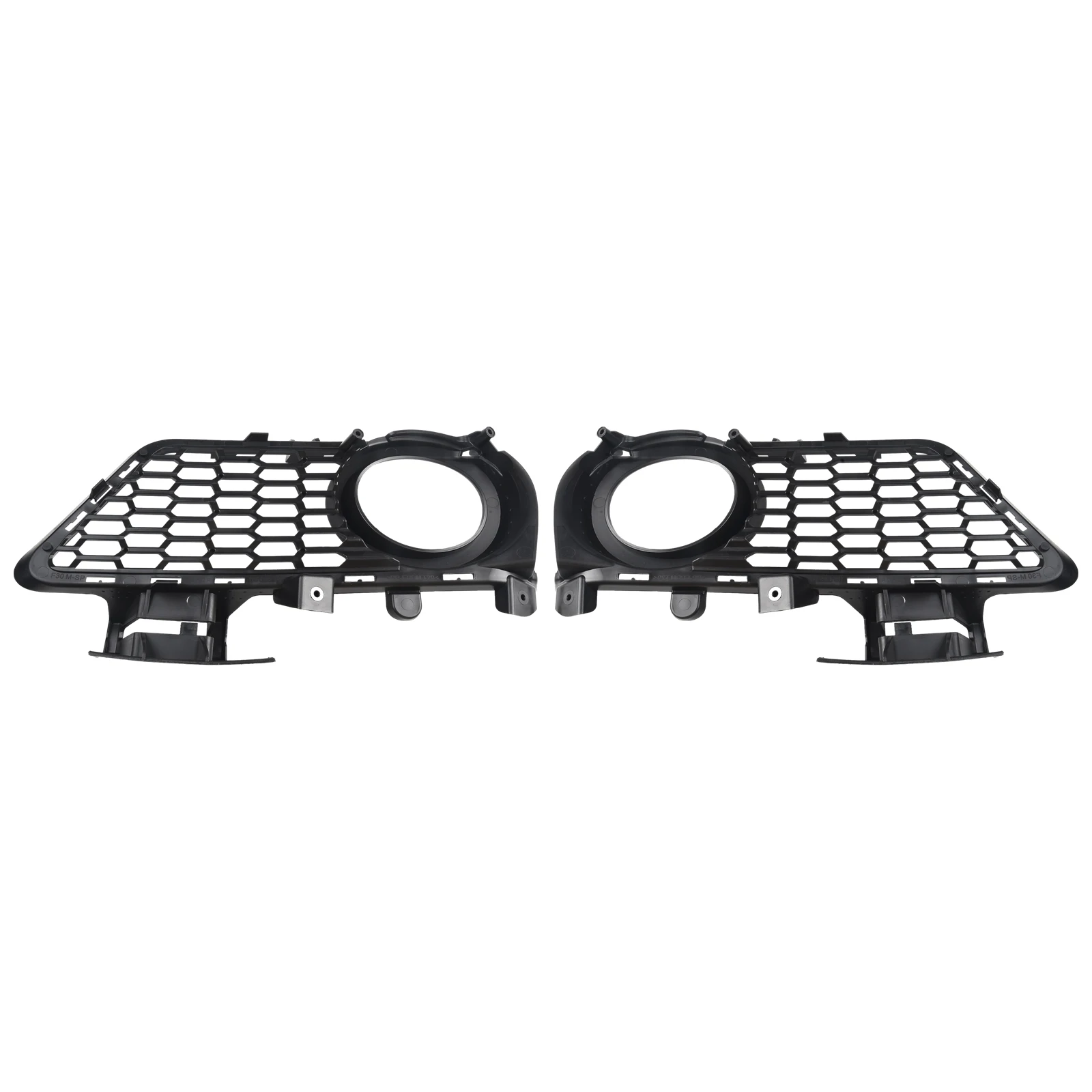 Useful Fog Light Cover Grille Replacement Vehicle 1set 51118054155 51118054156 Accessories Black Bumper Grille Left&Right