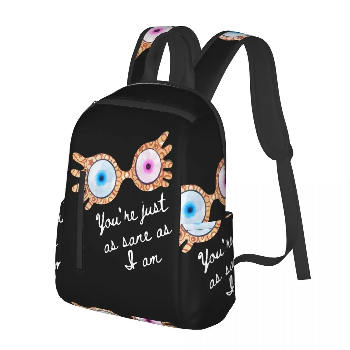 

You_re Just As Sane As I Am - Luna Lovegood Student Backpack School Bag for Men Women Fashion Bookbag Shoulder Bags