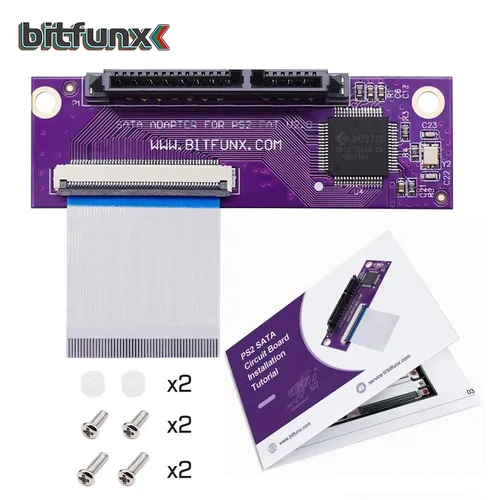 BitFunx-Kit adaptador de disco duro de placa de actualización SATA para discos duros PS2 IDE, adaptador de red Original