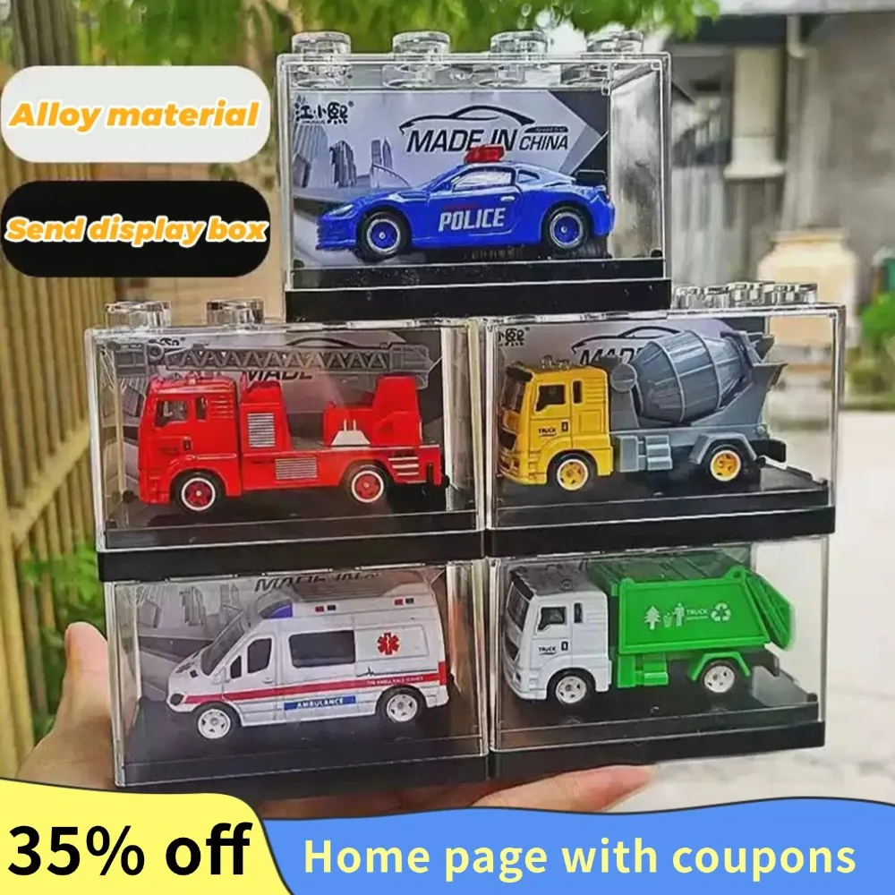 1/64 Model car with Display Box Random Delivery Alloy Toys Motor Vehicle Diecast Metal Model Teenager Adults Gift