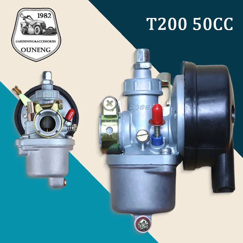 

T200 Motorcycle Carburetor For 49cc 60cc 66cc 80cc Carburetor 2 Stroke Engine Motorized Bicycle Carb Carby Motorcycle Bike Parts