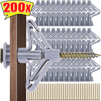 Plasterboard Dowels with Fixings Screws Self-Drilling Expansion Screw Tube Drywall Anchor Bolts Fastener Kits Hardware Tools