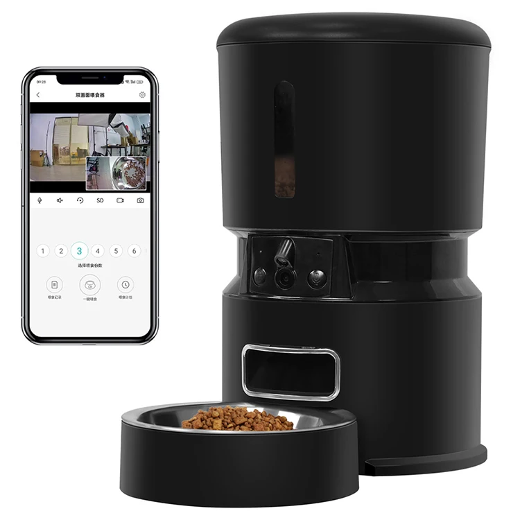 

STLF4L Smart Automatic Timed Cat Food Dispenser Auto Pet Feeder for Cats With Voice Recording