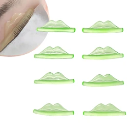 Libeauty 4 Pairs Glue Free Silicone Eyelash Perm Pads Sticky Lashes Rods Shield Lift 3D Eyelash Curler Accessories Makeup Tools