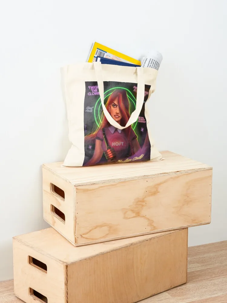 Twigy the Clown - Retro Poster Tote Bag Woman shopper bag tote bags cloth bags canvas bags Women's