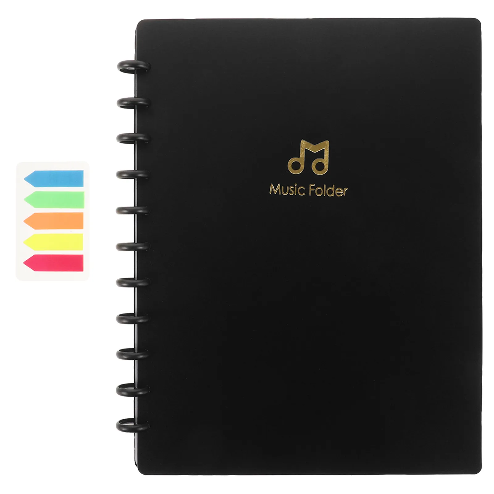 Sheet Music Folders Transparent Insert 20 Sheets Mushroom Clip Detachable Music Score Binder Modern Stylish for Choir Piano