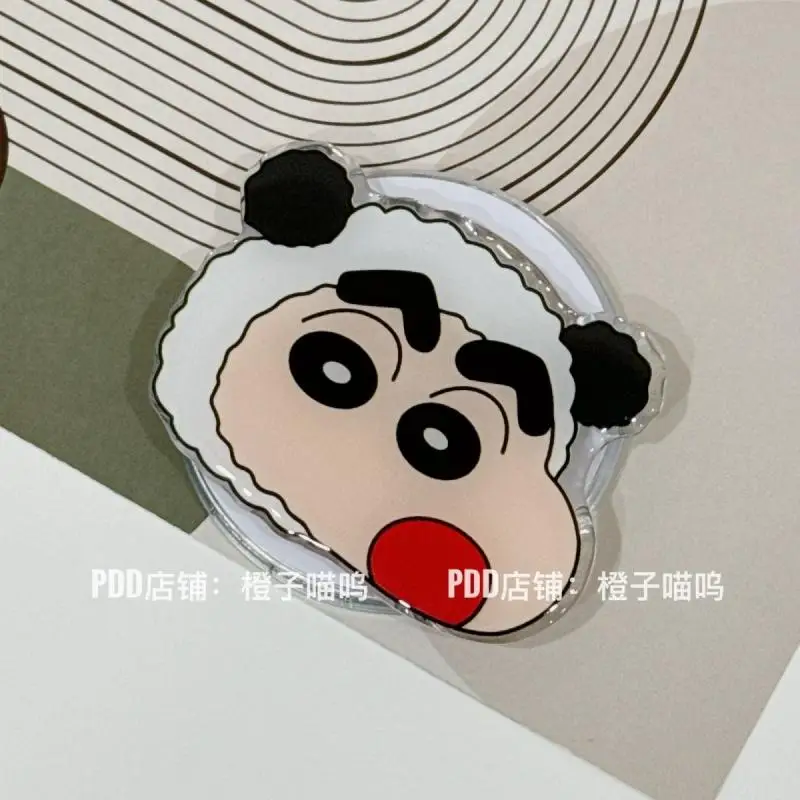 Bandai Phone Holder Cute Cartoon Crayon Shin Chan Bracket Transparent Airbag Mobile Phone Bracket Chaser Removable Girl Gift