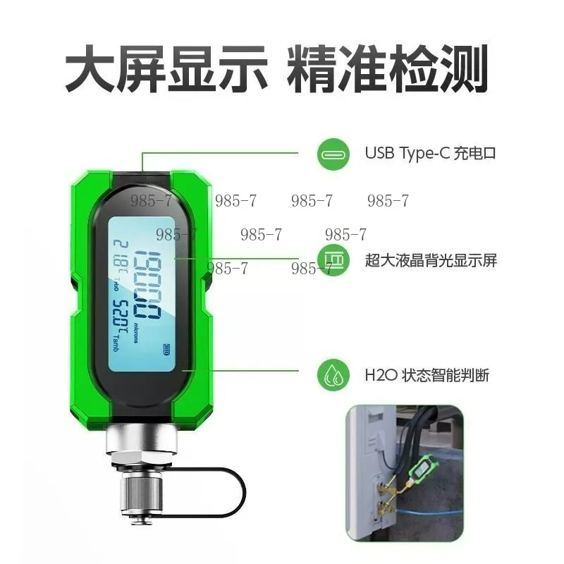 HVAC Digital Vacuum Meter, Test Negative & Absolute Pressure