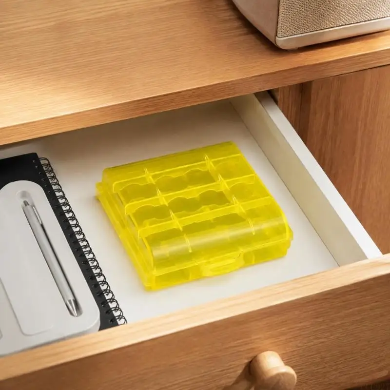 B03F Hinged Clamshell Battery Holder Case, 5Pack ABS Organizers for Keep Loose 2A and 3A Batteries Sorted and Together