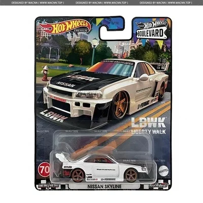 Ruote calde originali Premium Car Boulevard Diecast 1/64 veicoli Super Silhouette Nissan Skyline Subaru Kid Boy Toys for Children