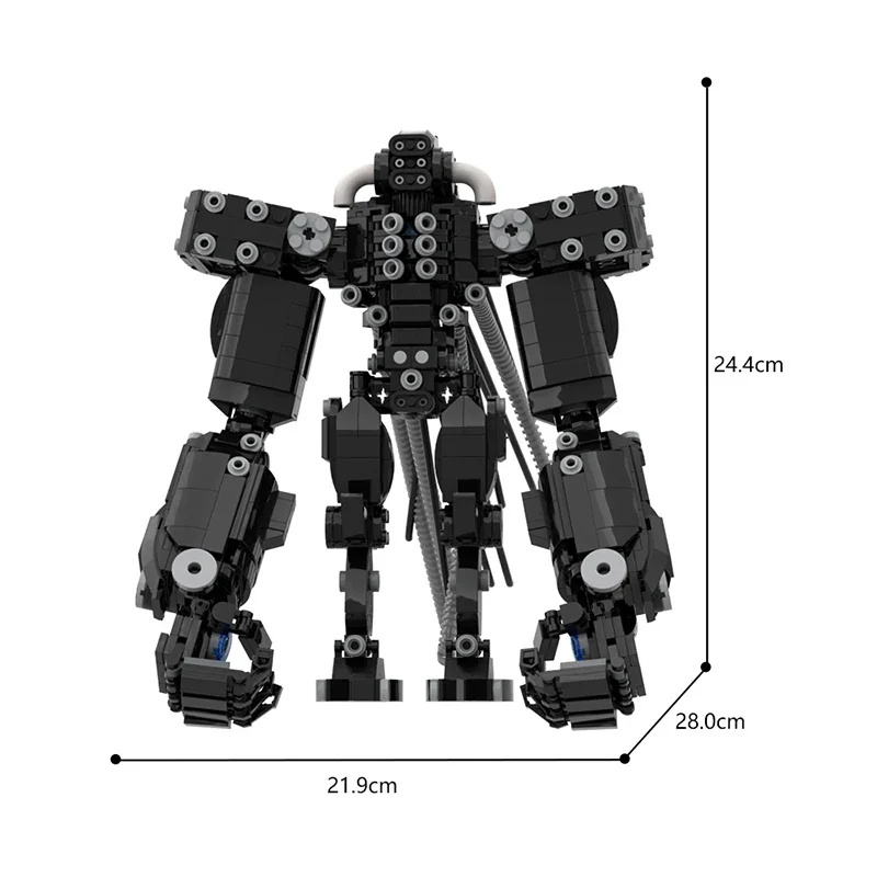 MOC Killing Machine Mecha Model Gantzed Hard Suit Building Block Kit 877 PCS DIY Robot Mech Toys for Kids Gifts