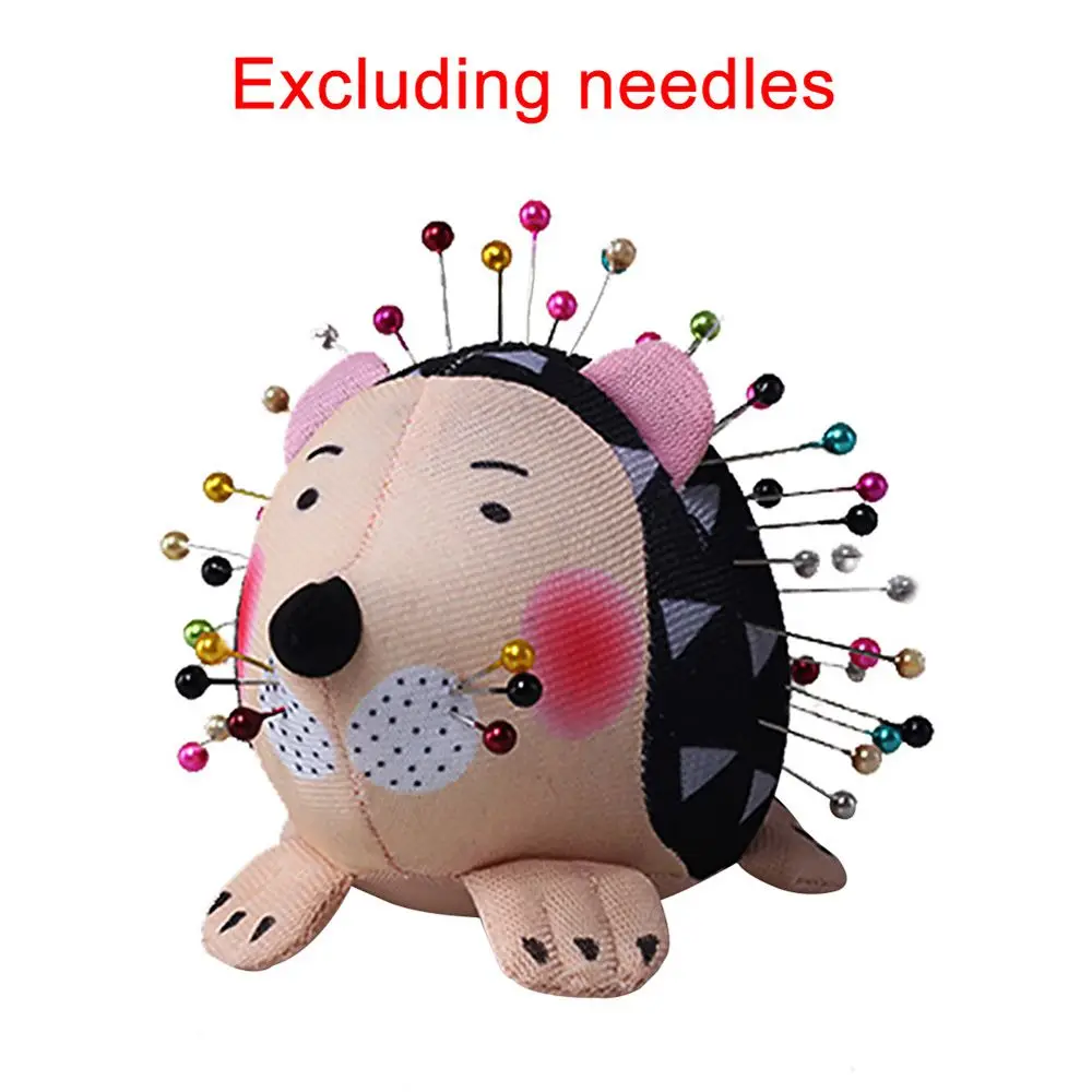 Portable Cartoon Hedgehog Cross Stitch DIY Craft Pincushion Needle Holder Home Sewing Supplies Needle Pillow Pin Cushion