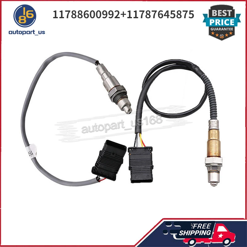 

For BMW X1 X2 MINI COOPER COOPER CLUBMAN COOPER COUNTRYMAN 2Pcs Oxygen Sensor O2 Sensor Lambda Sensor 11788600992 11787645875