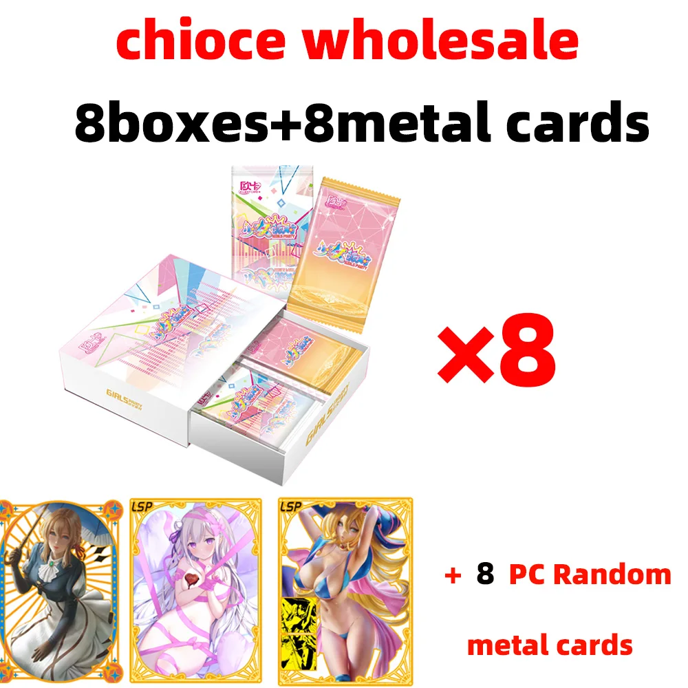 Wholesales Girl Party Cards Collection cards SP SSP LR Rare Puzzel Swimsuit Goddess Story Sexy Box Booster Playing Cards