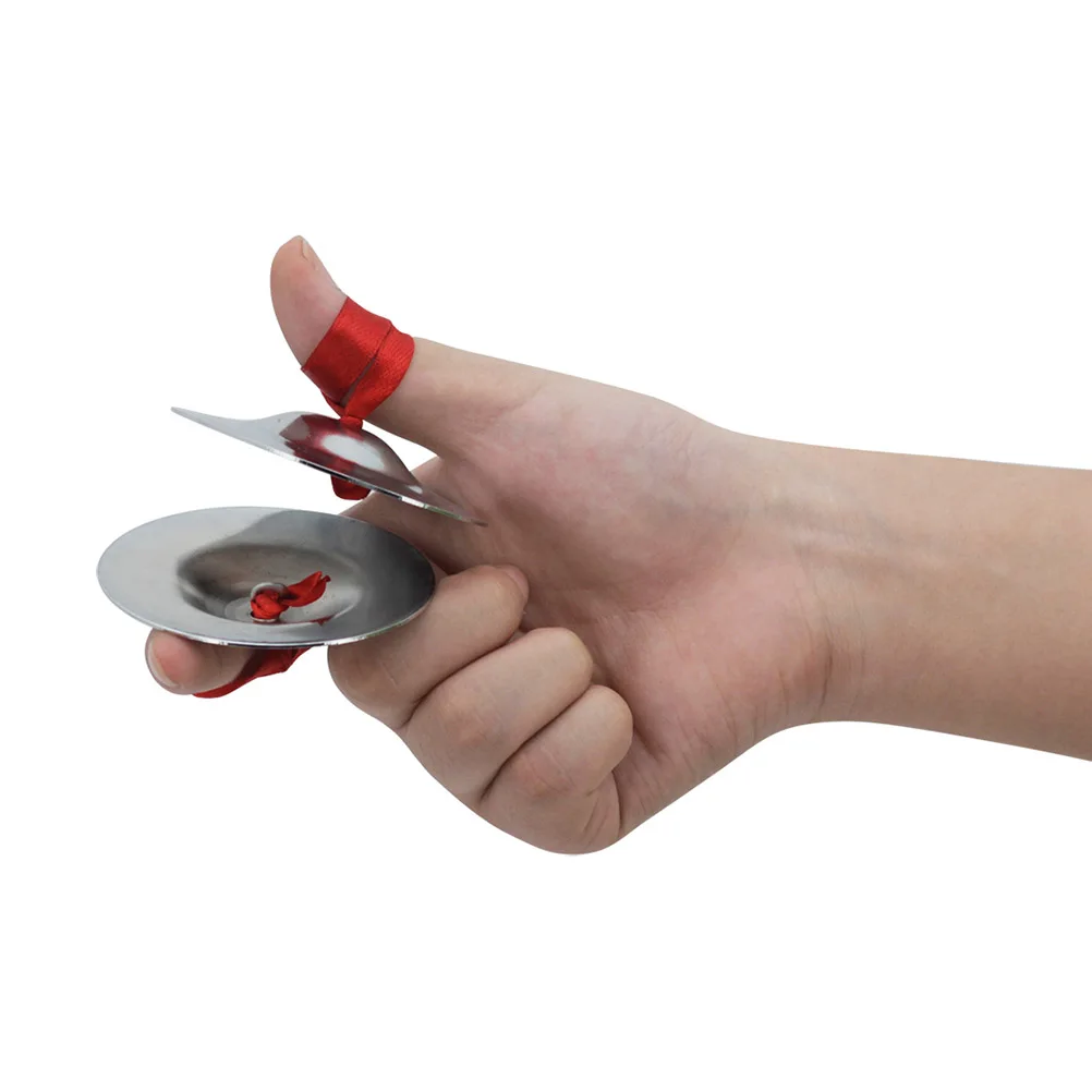 

Percussion Cymbals Mini Small Hand Finger Zills Optional Chime Bells Dancing Musical Instrument