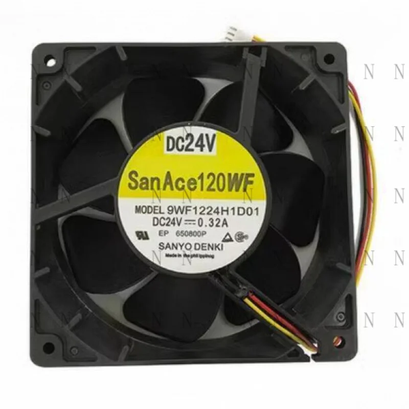 YJJ  FOR SANYO DENKI 9WF1224H1D01 Fanuc Servo Axial Fan Cooling Fan 3Pin/B2 0.32A
